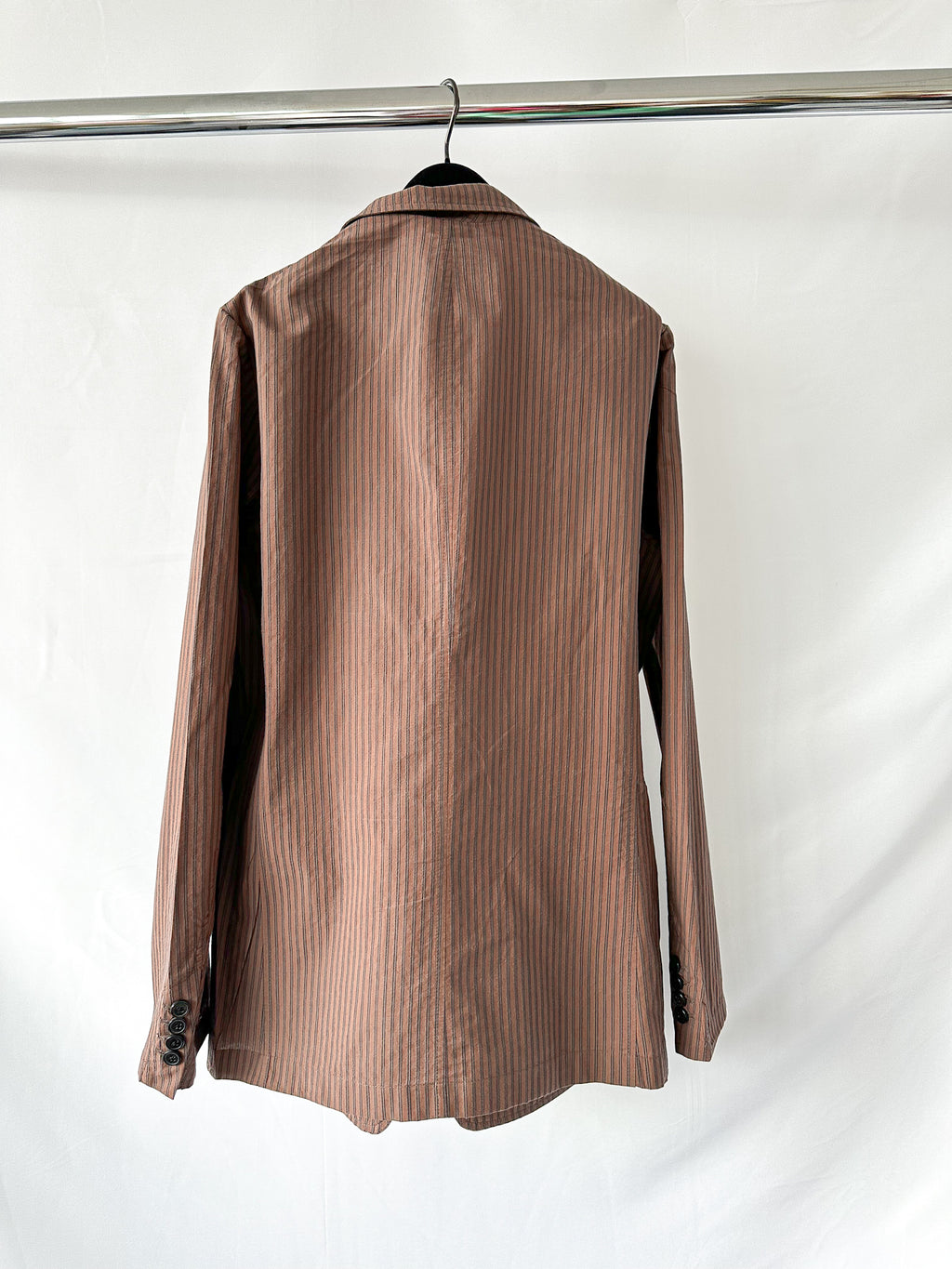 Dries Van Noten Brown Striped Jacket