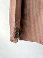 Dries Van Noten Brown Striped Jacket