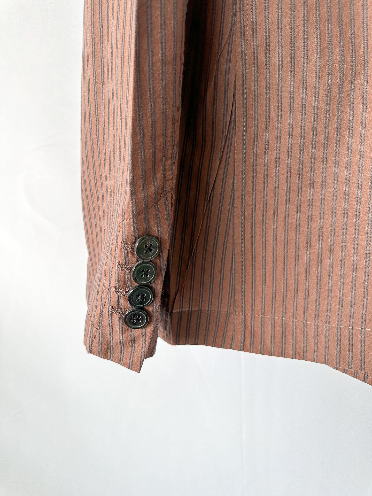 Dries Van Noten Braun gestreifte Jacke