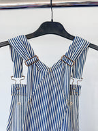 Isabel Marant Madeline Striped Denim Jumpsuit