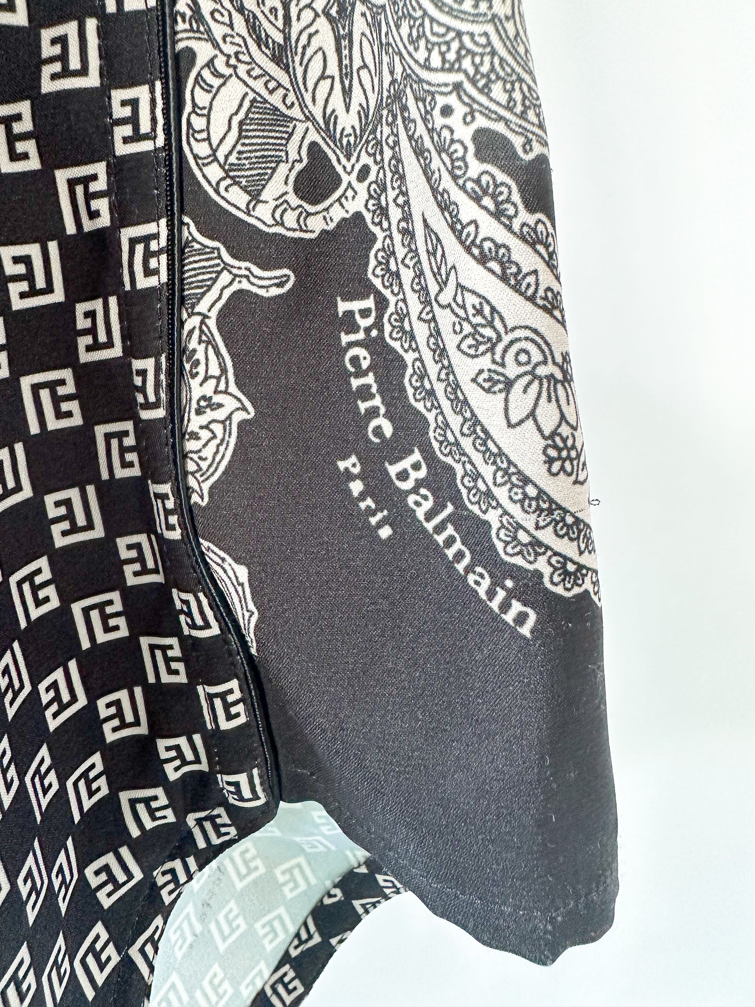 Balmain Straight-Leg Monogrammed Printed Poplin Shorts