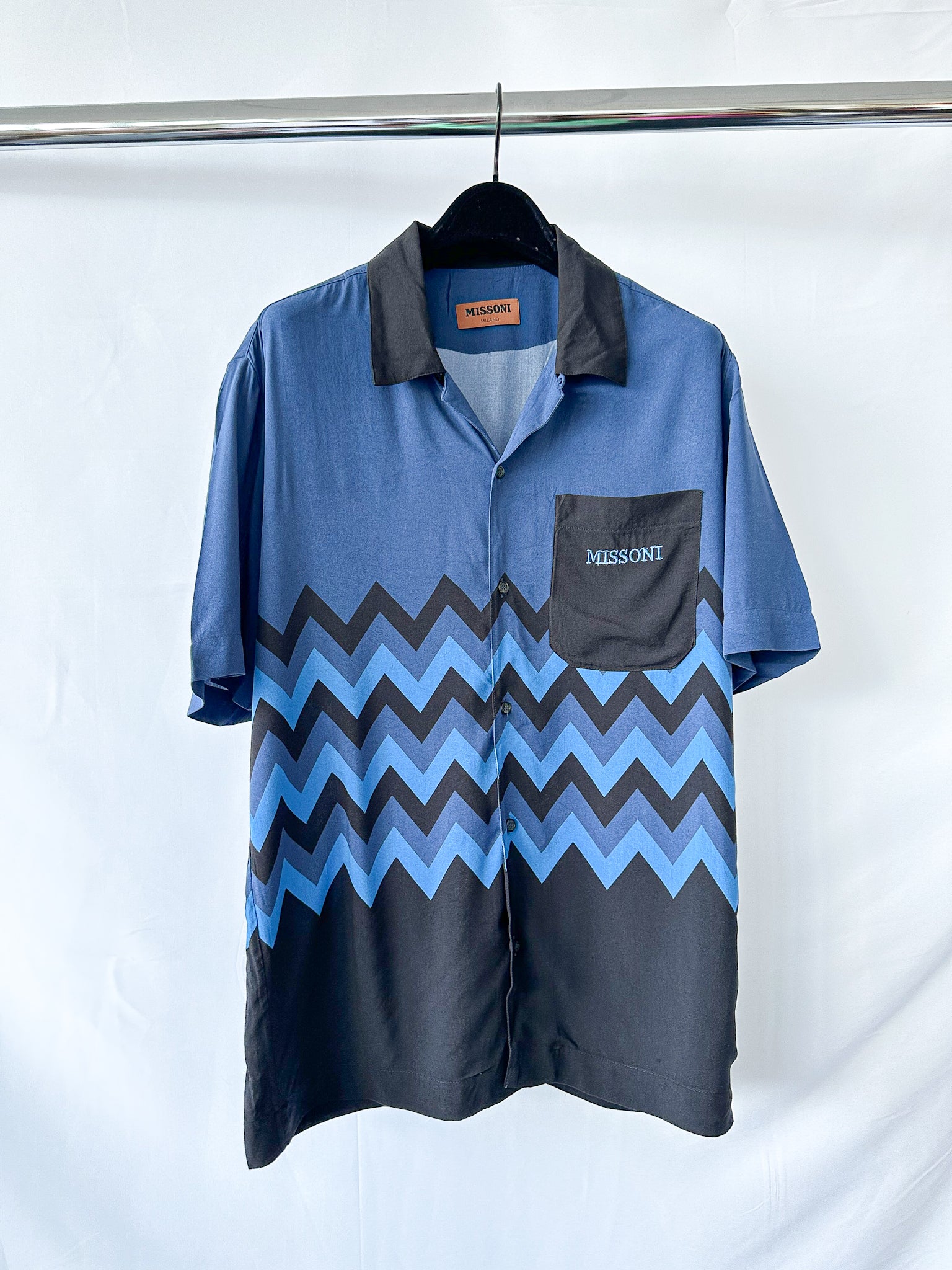 Missoni Navy Zigzag Shirt