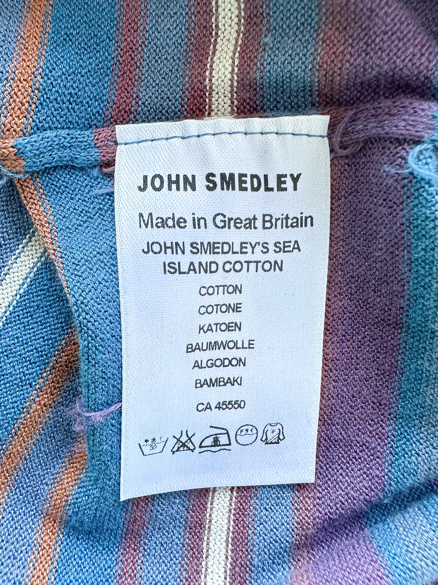 John Smedley Knitted Long Sleeve Polo Shirt