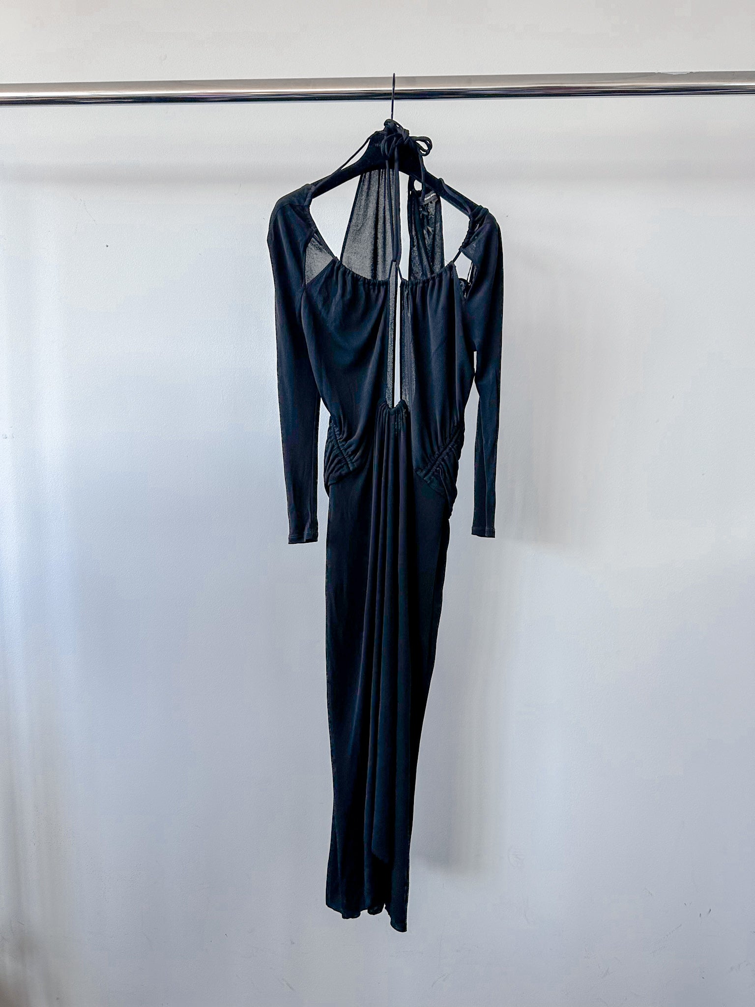 Isabel Marant Black Jadessi Cut-Out Keyhole Neck Strappy Dress DAMAGED