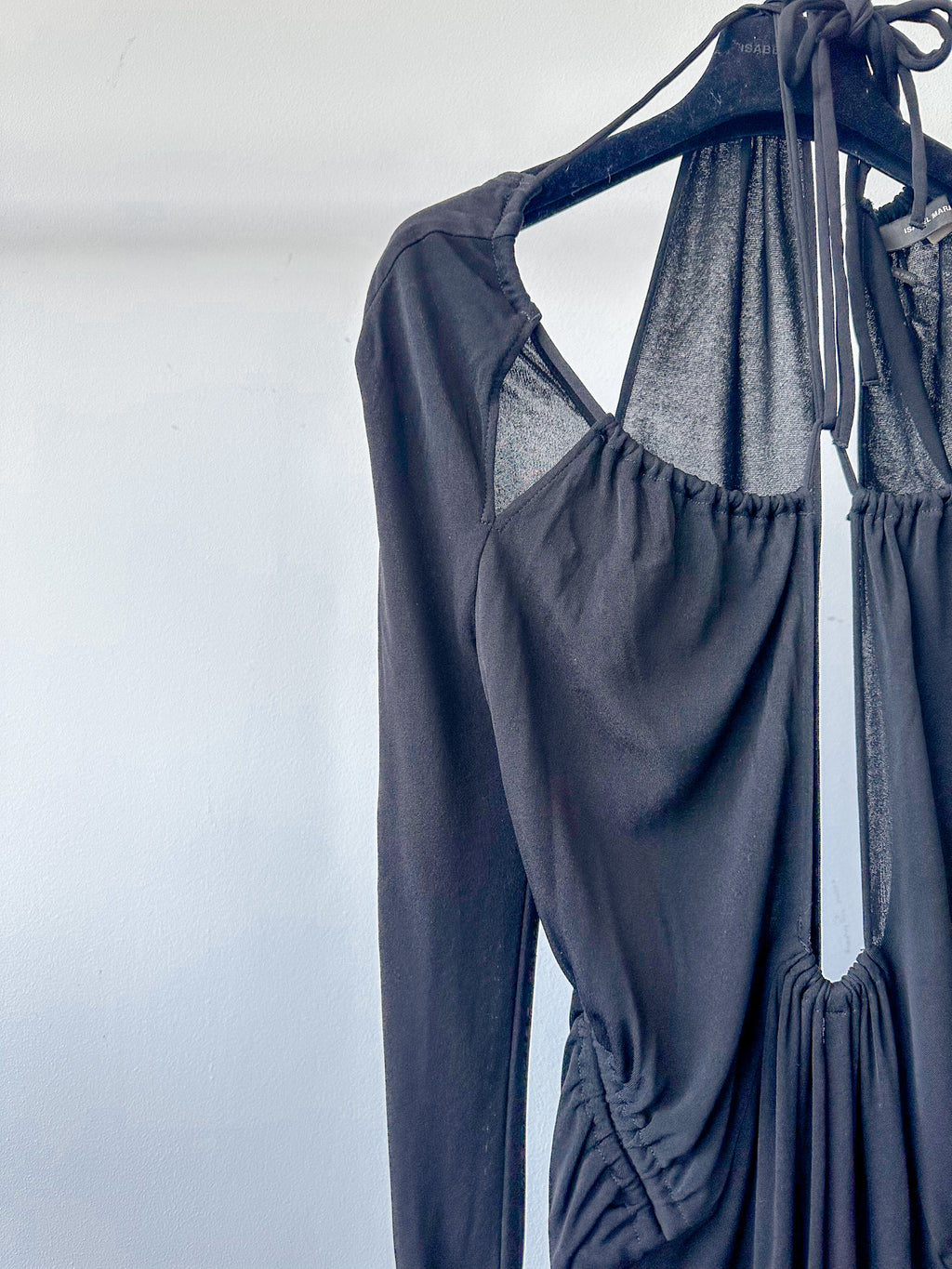 Isabel Marant Black Jadessi Cut-Out Keyhole Neck Strappy Dress DAMAGED