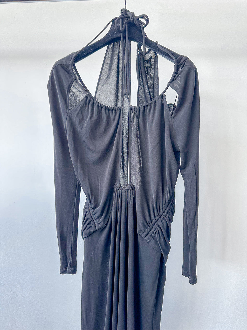 Isabel Marant Black Jadessi Cut-Out Keyhole Neck Strappy Dress DAMAGED