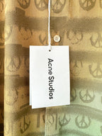 Acne Studio Peace Patterned Shirt In Green