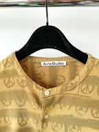 Acne Studio Peace Patterned Shirt In Green