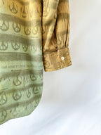 Acne Studio Peace Patterned Shirt In Green