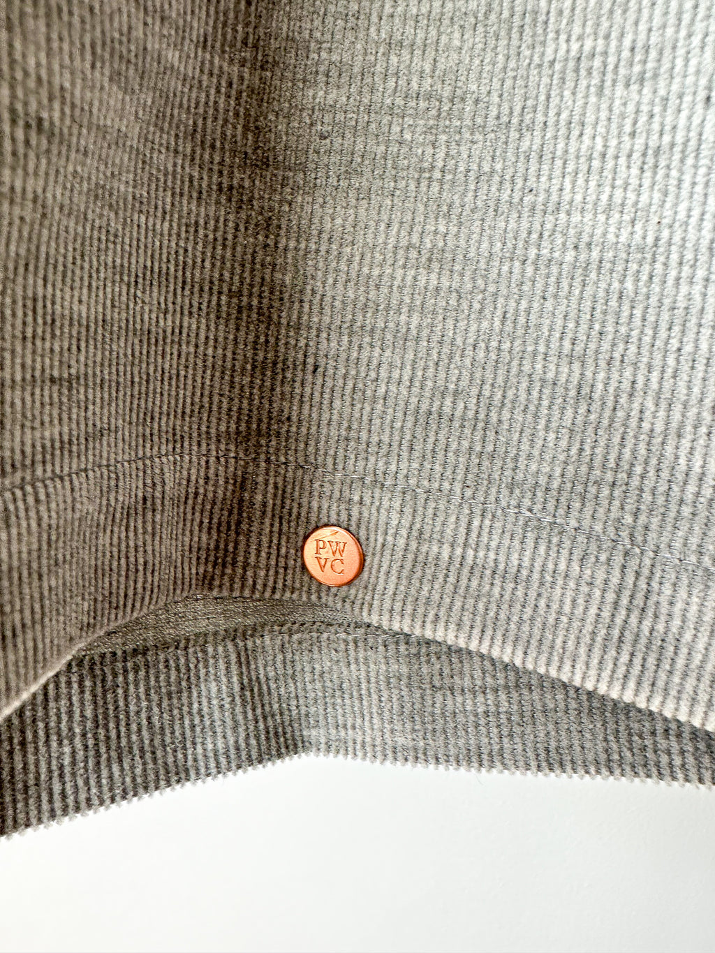 Private White V.C Needle Cord Camp Shirt In Grey