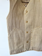 Private White V.C Sand Gilet Worksuit Jerkin