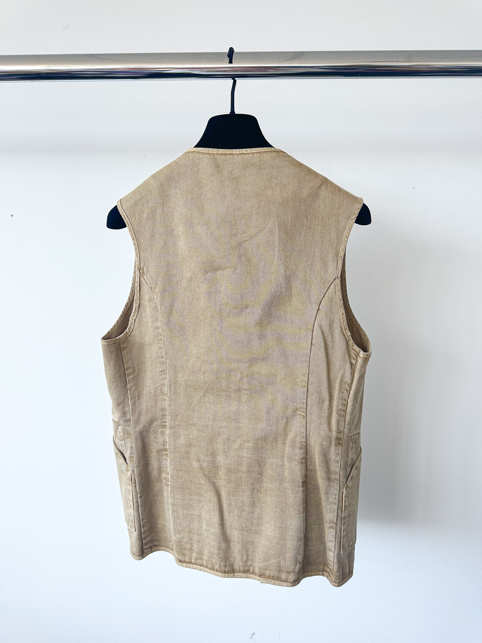 Private White V.C Sand Gilet Worksuit Jerkin