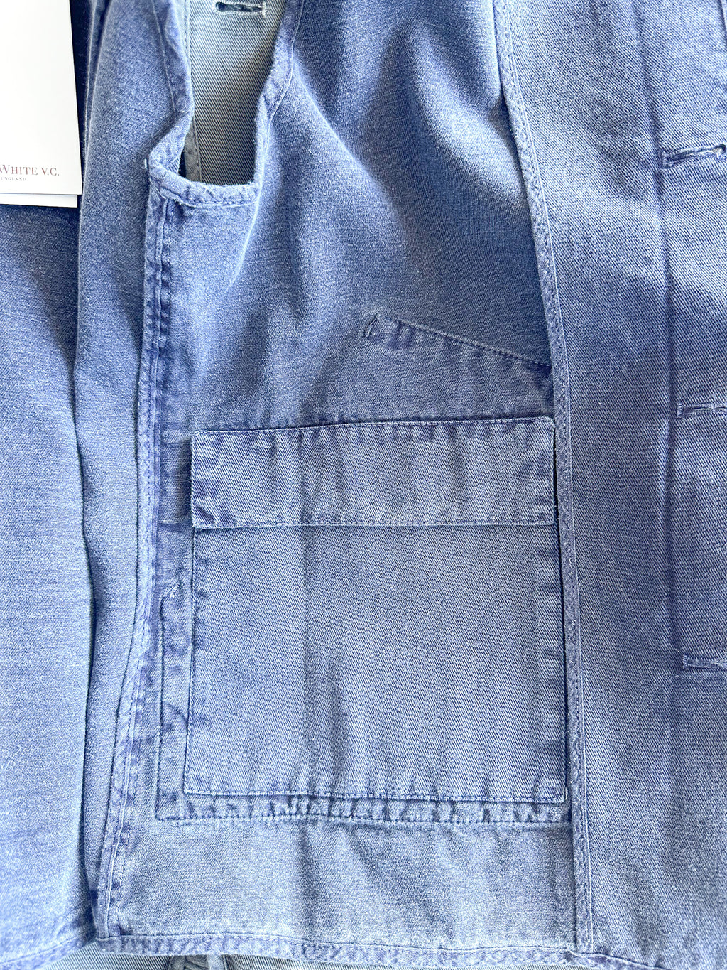 Private White V.C Navy Gilet Worksuit Jerkin