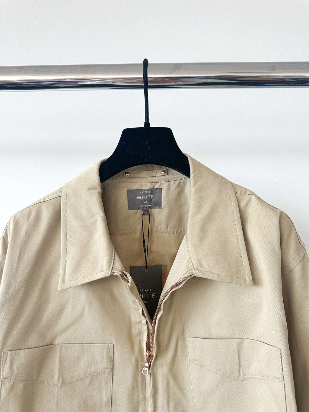 Private White V.C Sand Over Shirt Jacket