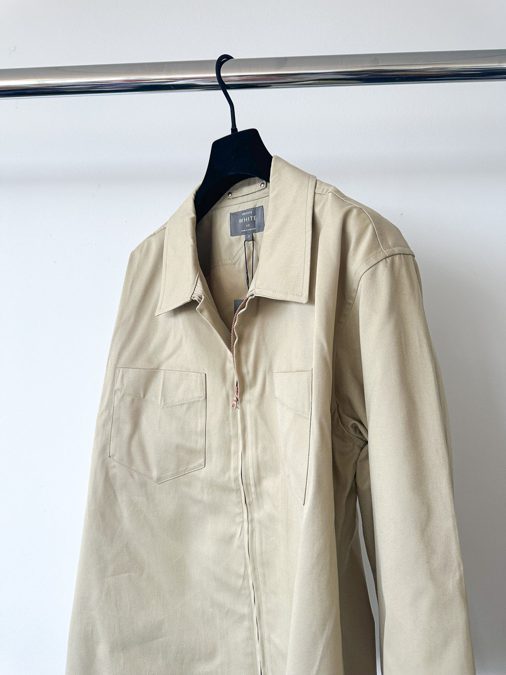 Private White V.C Sand Over Shirt Jacket