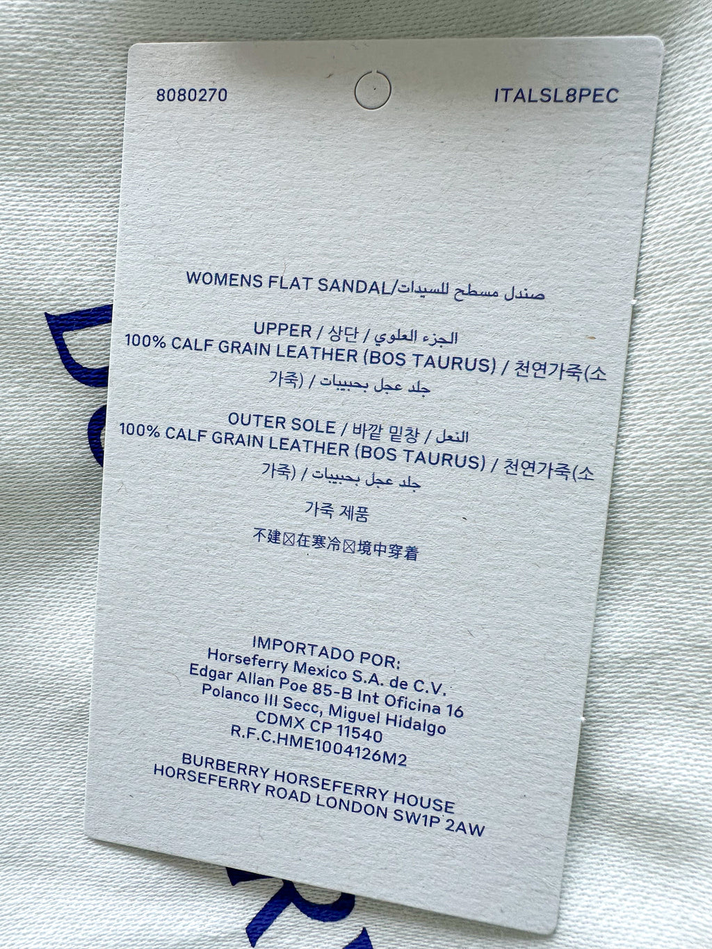 Burberry Leather Peep Slides Black Sandals