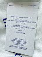 Burberry Leather Peep Slides Black Sandals