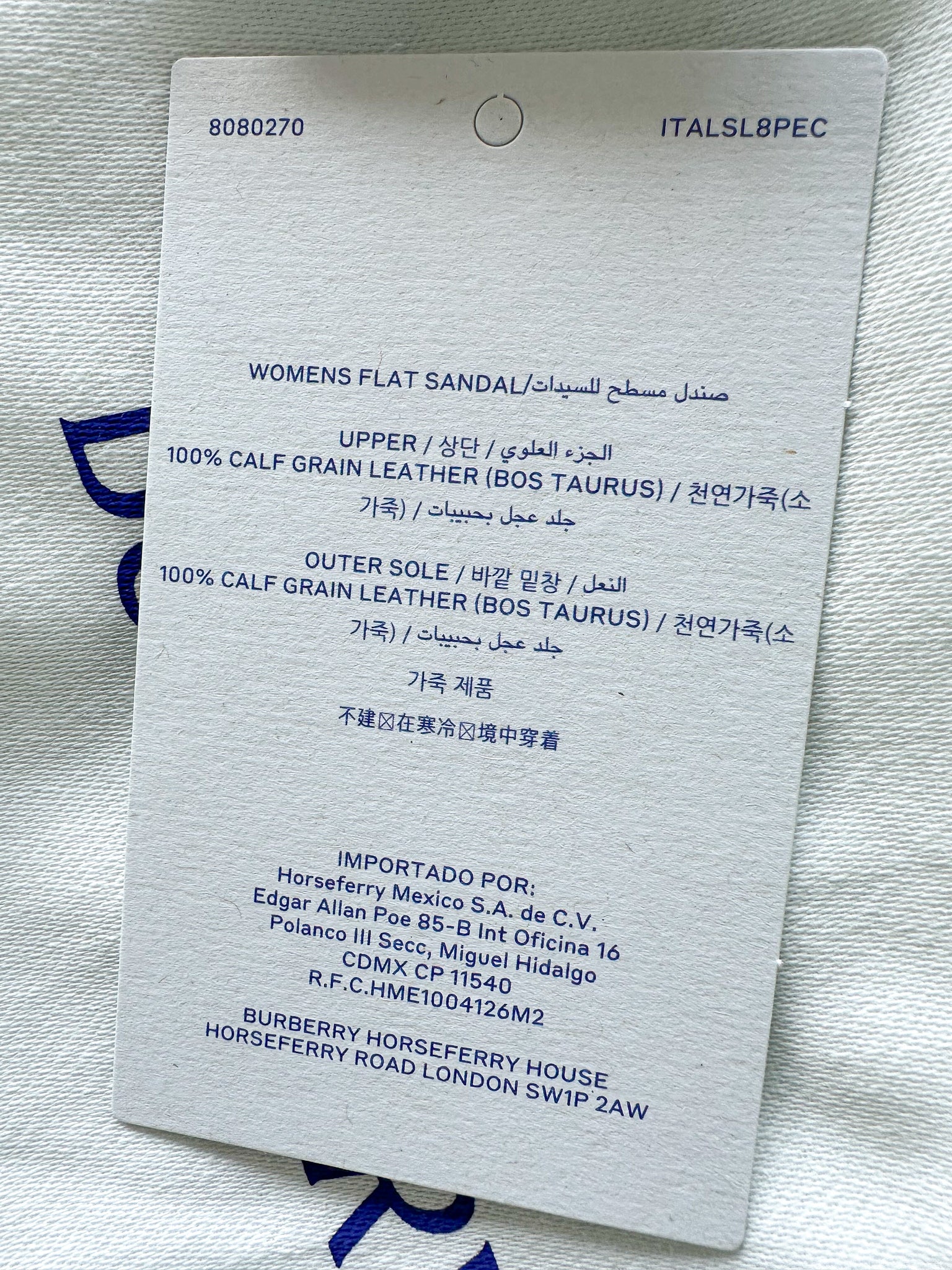 Burberry Leather Peep Slides Black Sandals