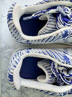 Burberry Check Knit Box Sneakers Blue