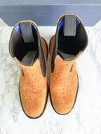 Burberry X Tricker’s Suede Dee High Chelsea Boots Brown