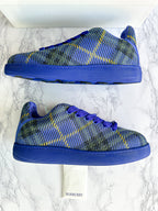 Burberry Check Knit Box Chucky Sneakers Blue