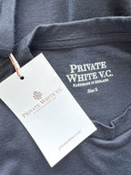 Private White V.C Merino Wool Manchester Tee Shirt In Navy