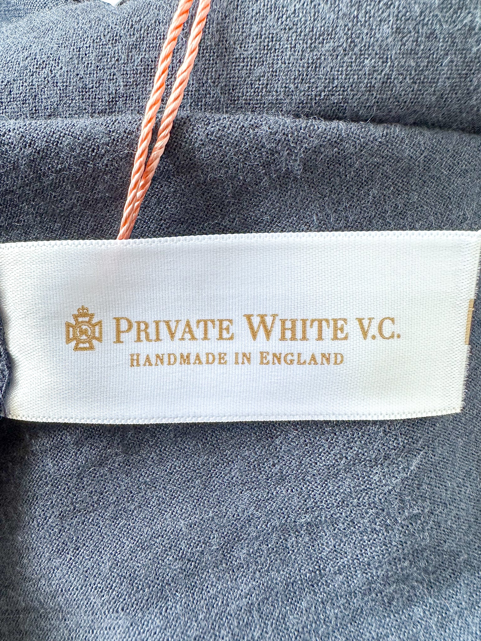 Private White V.C Merino Wool Manchester Tee Shirt In Navy