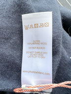 Private White V.C Merino Wool Manchester Tee Shirt In Navy