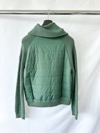 Belstaff Hills Zip Knitted Cardigan Jacket In Green