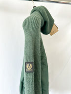 Belstaff Hills Zip Knitted Cardigan Jacket In Green
