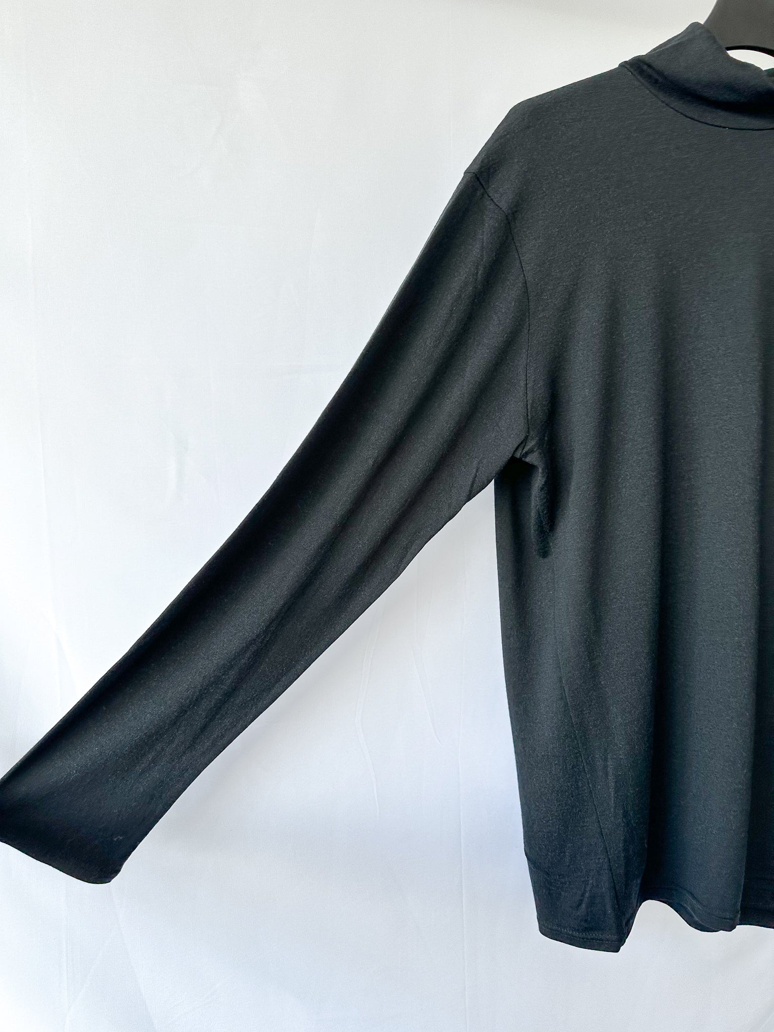 Private White VC Pullover aus Merinowolle, dunkelgrau, Rollkragen