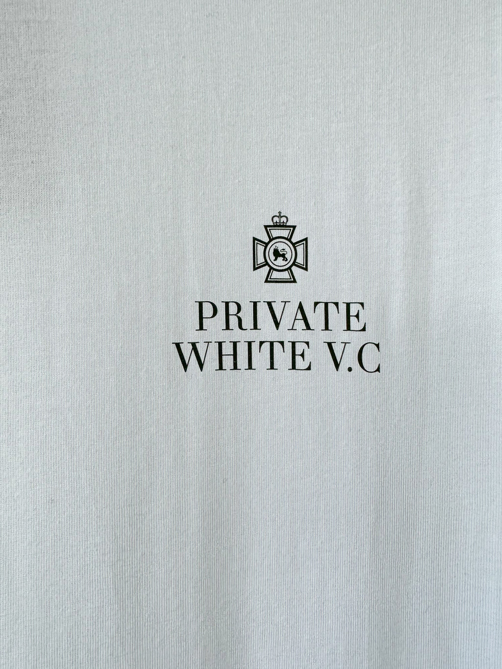 Private White V.C White Logo Tee Shirt