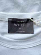 Private White V.C White Logo Tee Shirt