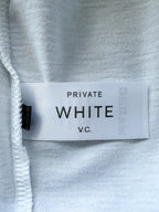Private White V.C White Logo Tee Shirt