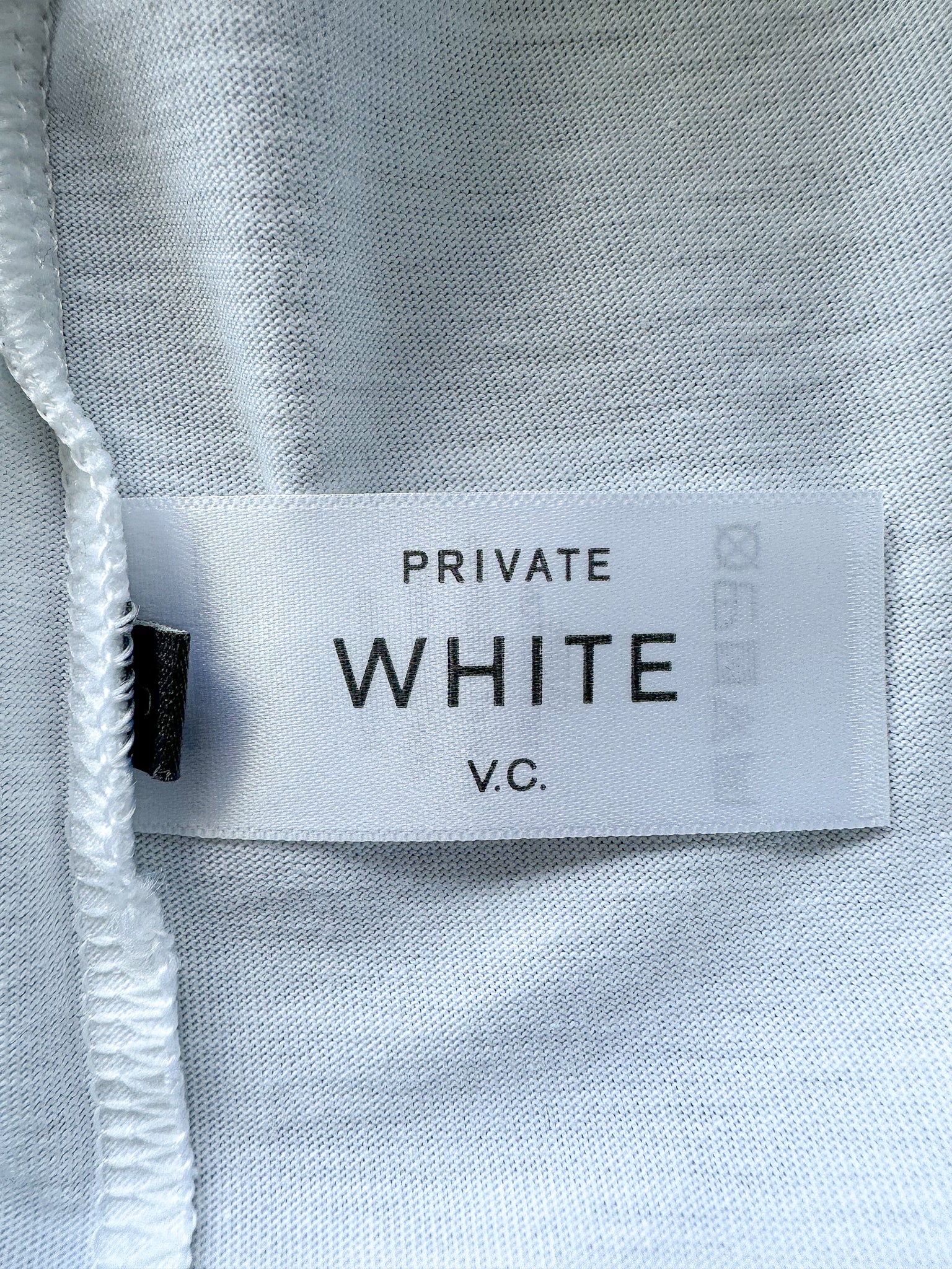 Private White V.C White Logo Tee Shirt