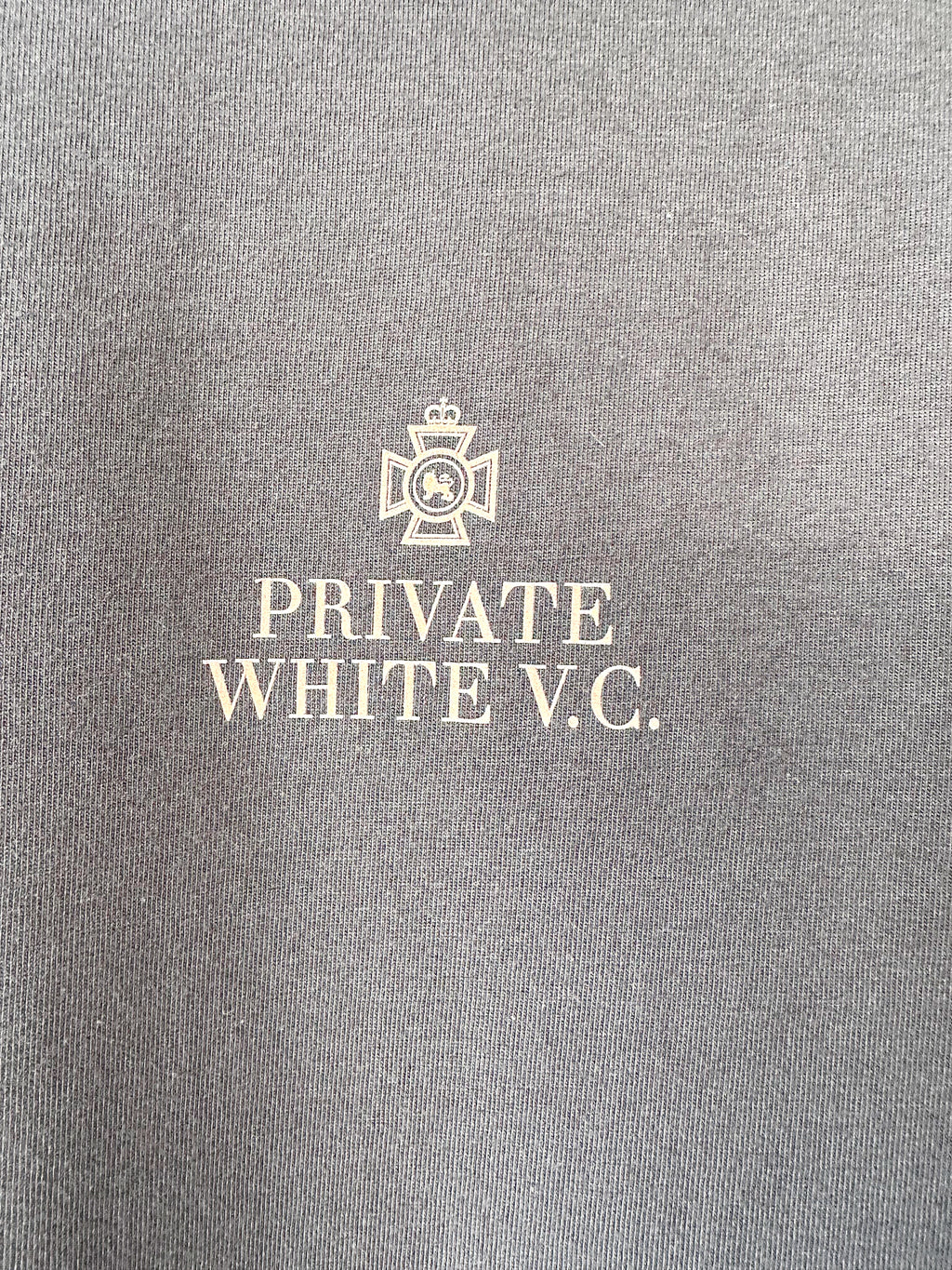 Private White V.C Black Logo Tee Shirt