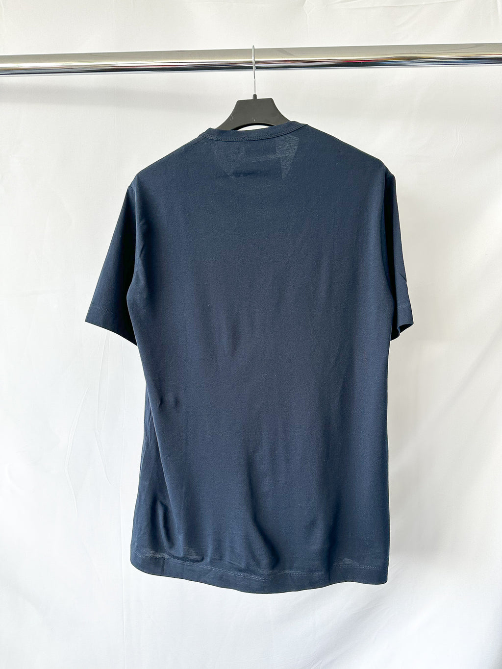 Private White V.C Navy Logo Tee Shirt