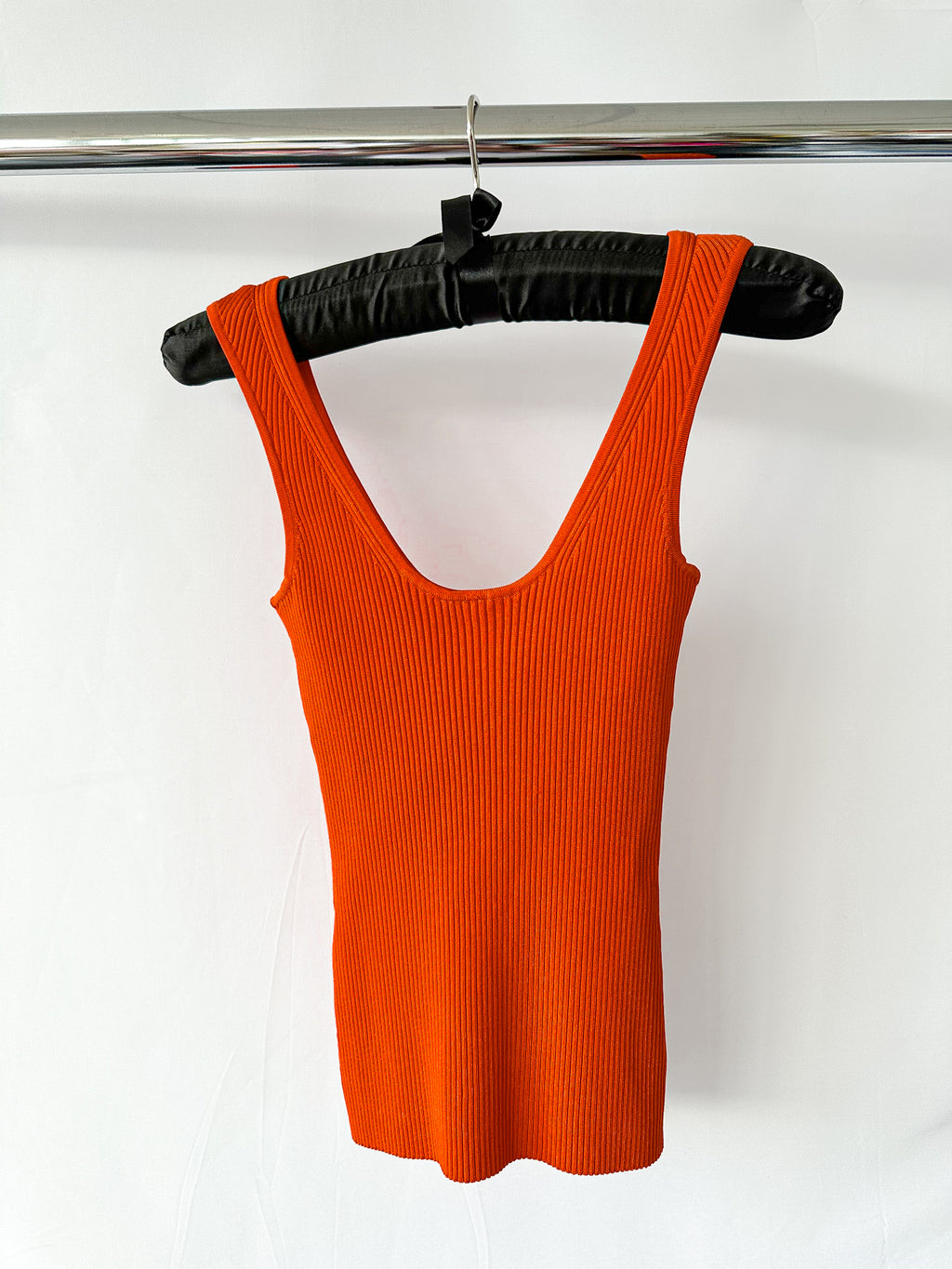 Zimmermann Lovestruck Red Body Ribbed Knit Tank Top