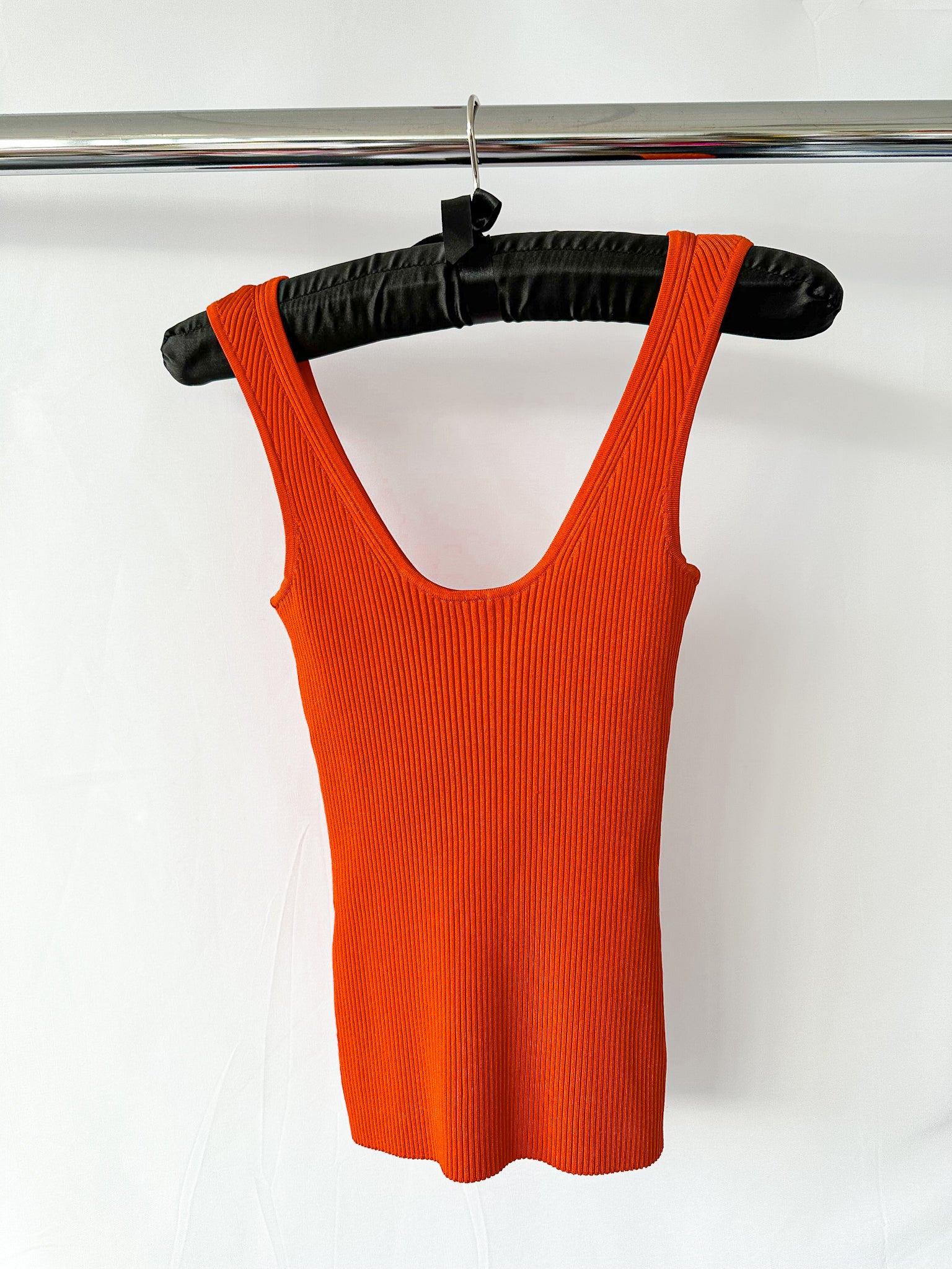 Zimmermann Lovestruck Red Body Ribbed Knit Tank Top