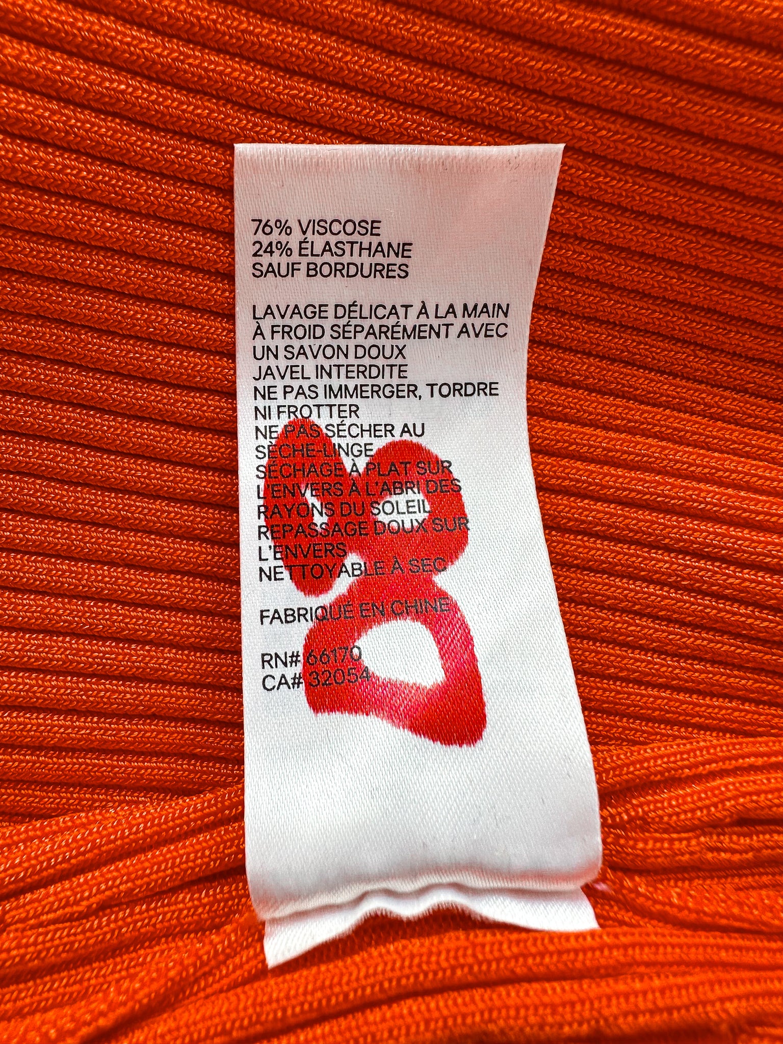 Zimmermann Lovestruck Red Body Ribbed Knit Tank Top