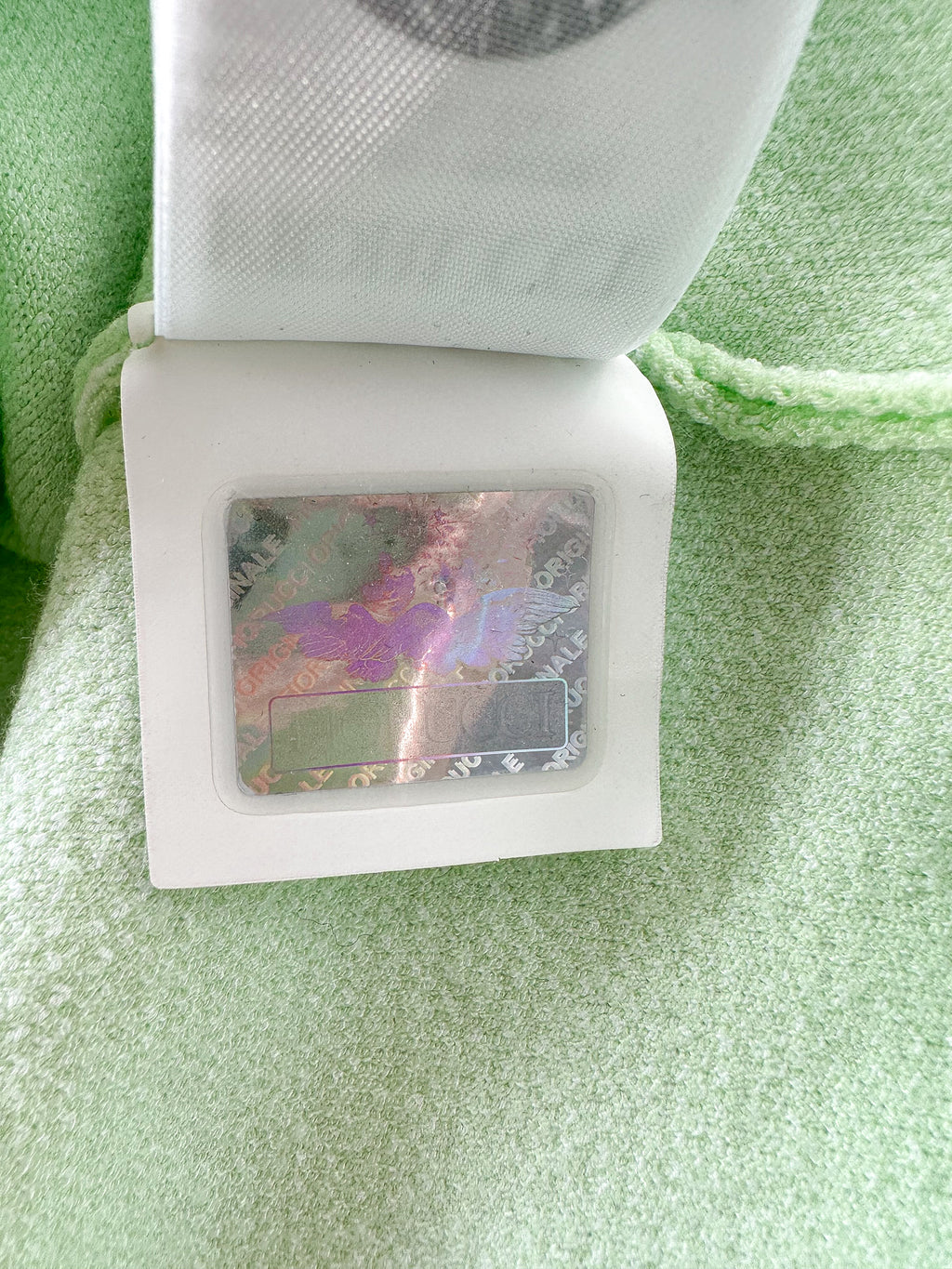 Fiorucci Green Cherubs Angels Intarsia Knit Mini Skirt