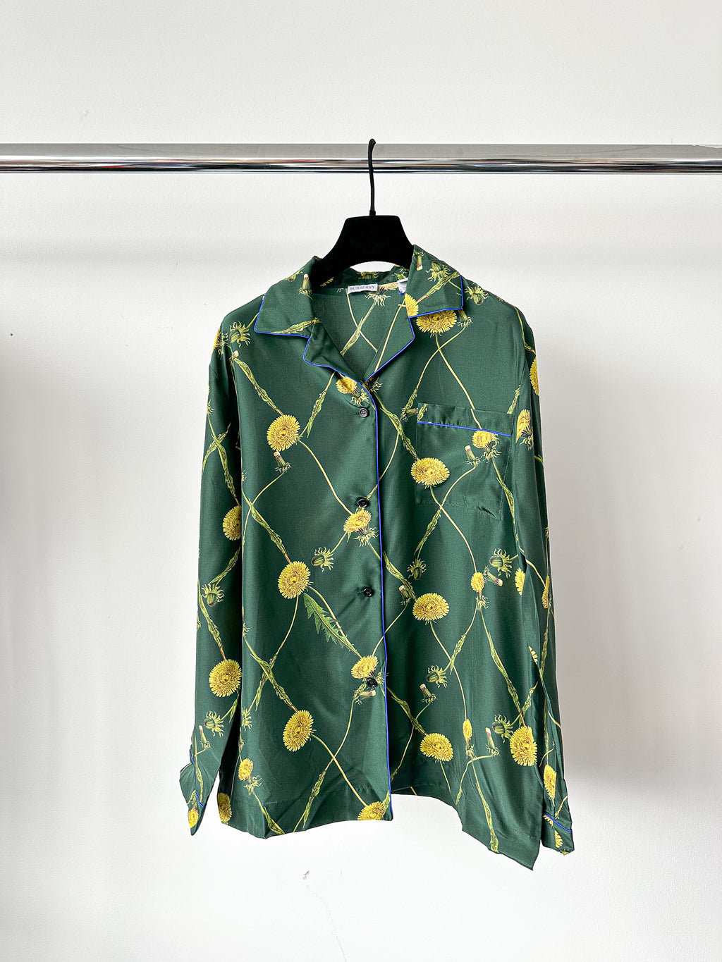 Burberry Dandelion Print Silk Pyjama Shirt