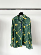 Burberry Dandelion Print Silk Pyjama Shirt