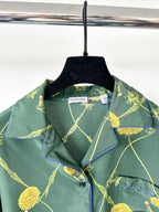 Burberry Dandelion Print Silk Pyjama Shirt