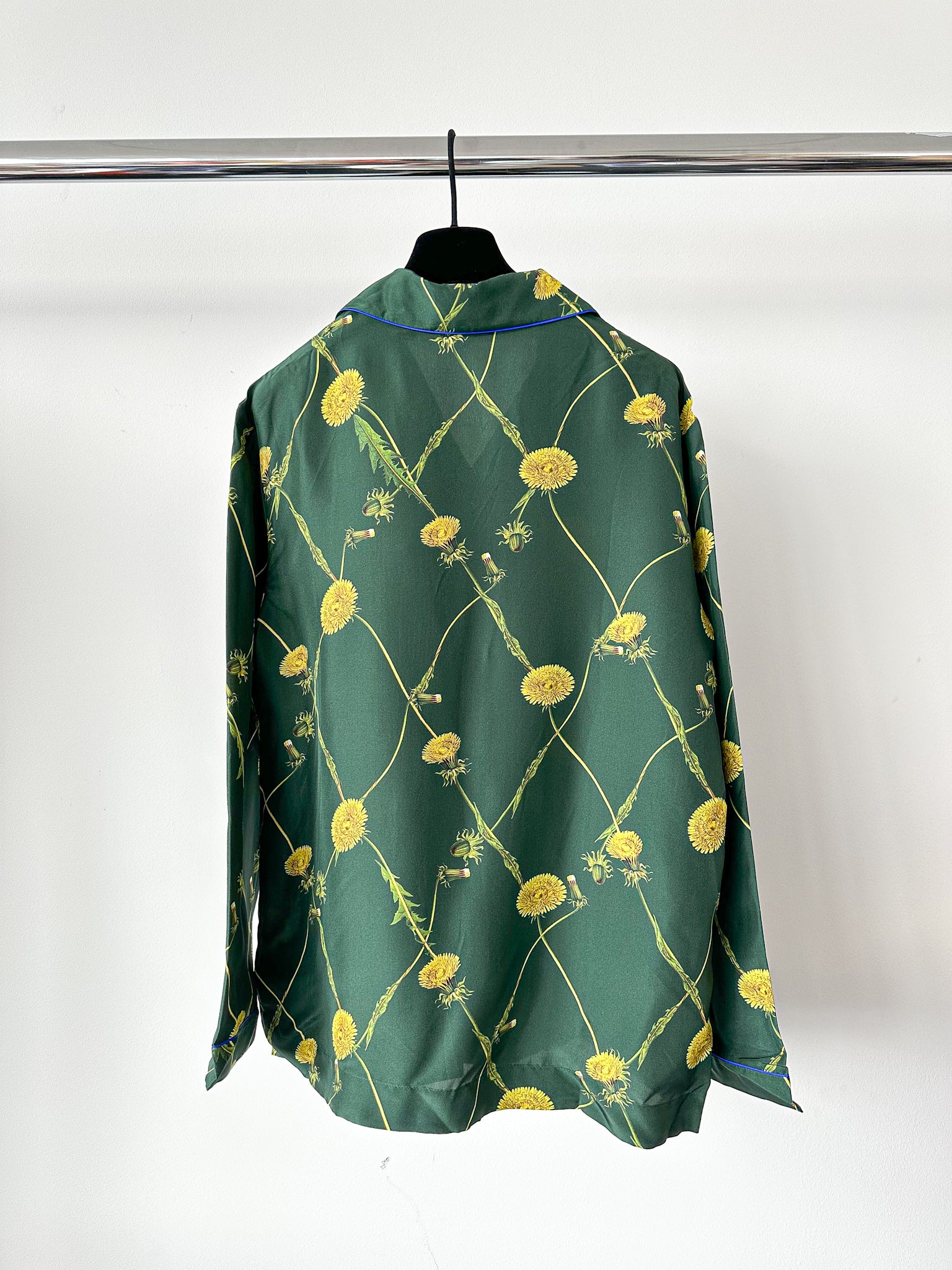 Burberry Dandelion Print Silk Pyjama Shirt