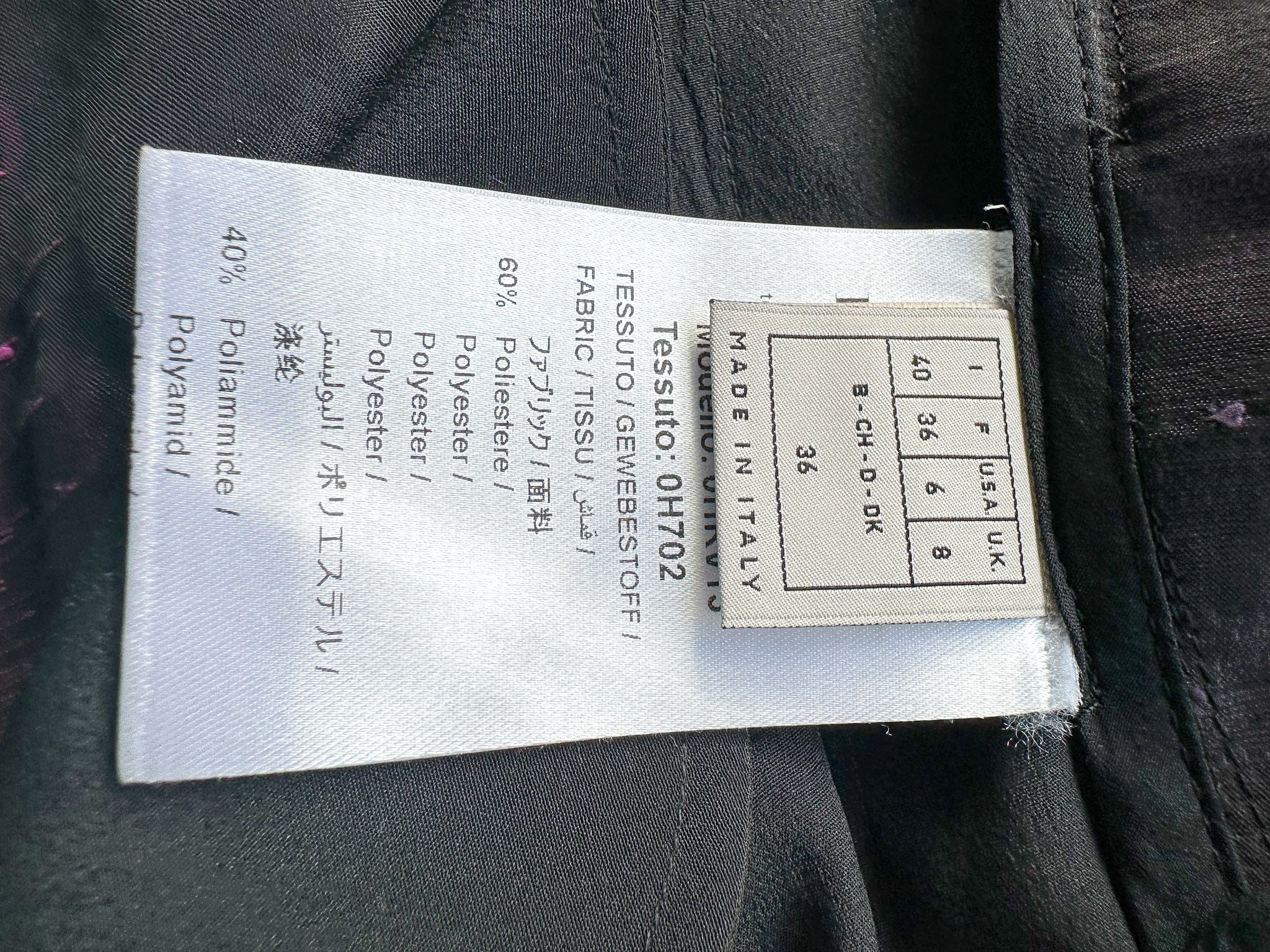 Mini-jupe à franges rose et noire à rayures Emilio Pucci