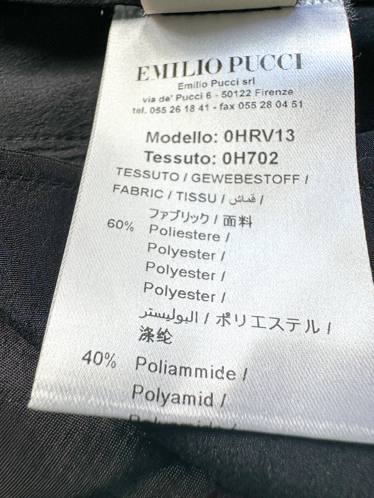 Mini-jupe à franges rose et noire à rayures Emilio Pucci