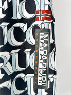 Napapijri X Fiorucci Allover Logo Print Biker Shorts