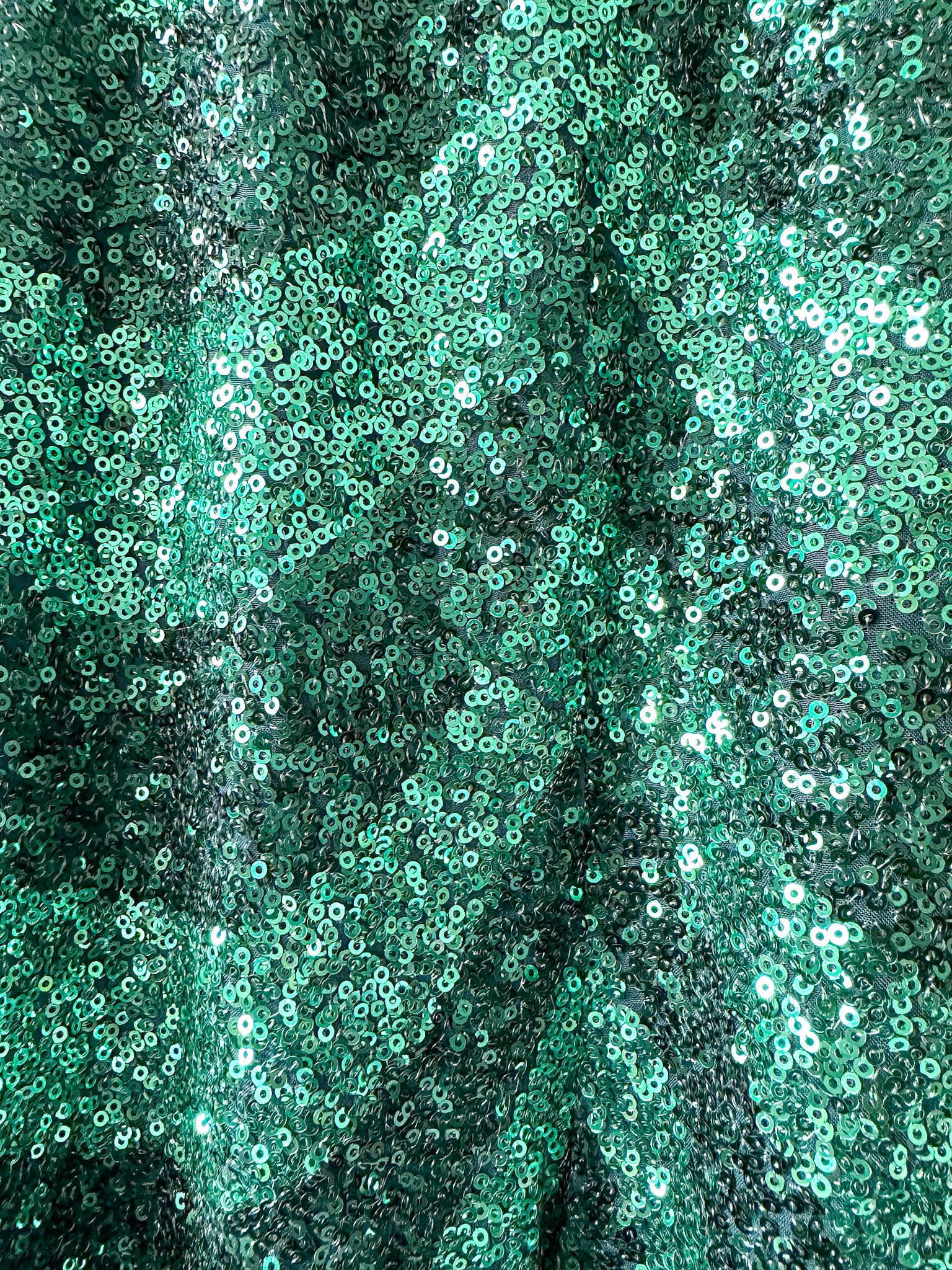 Halpern Sequin Emerald Green Cut-Out Bra Backless Party Mod 70s Jumpsuit