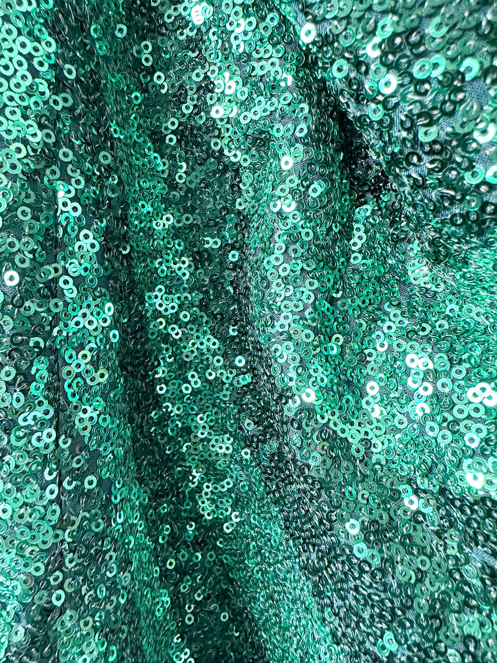 Halpern Sequin Emerald Green Cut-Out Bra Backless Party Mod 70s Jumpsuit